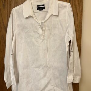 Tahari Linen Blouse